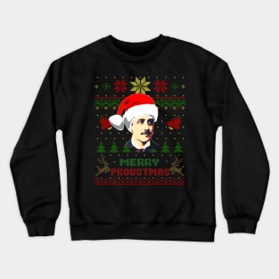 Marcel Proust Funny Christmas Crewneck Sweatshirt